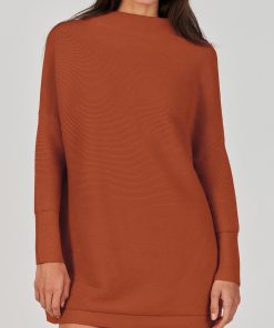 Women's Mock Neck Slouchy Knit Tunic Sweaters (Buy 2 Free Shipping)