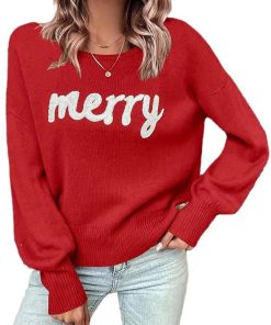 Women's Merry Stitched Pullover Sweater (Buy 2 Free Shipping)