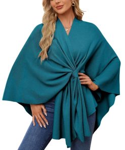 Women's Shawl Wraps Soft Open Front Poncho Sweater (Buy 2 Free Shipping)