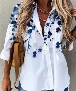 Single-Breasted Printed Shirt