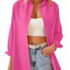 Women's Loose Casual Long Sleeve Shirt Cardigan